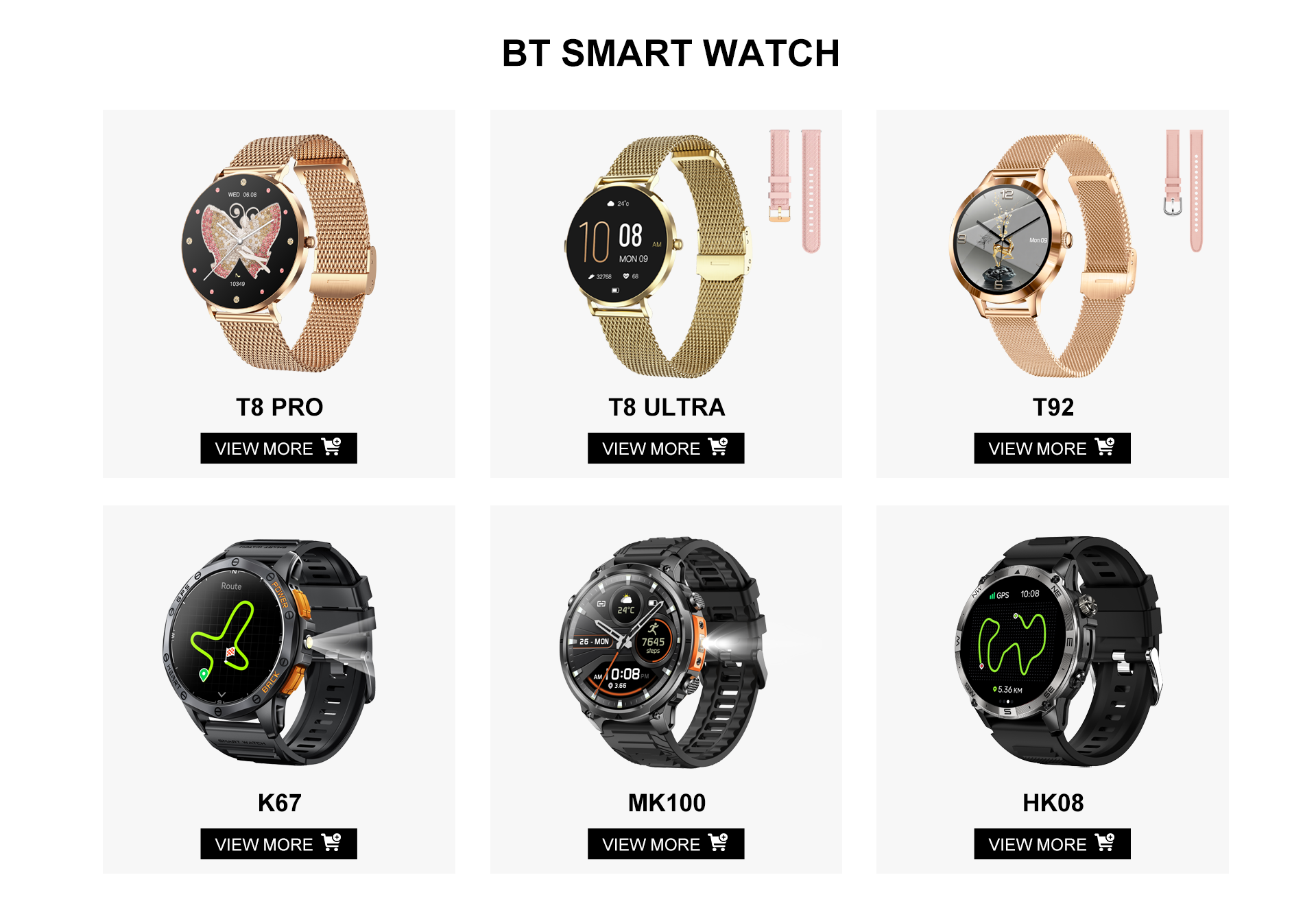 T92 AMOLED Bluetooth Calling Smart Watch