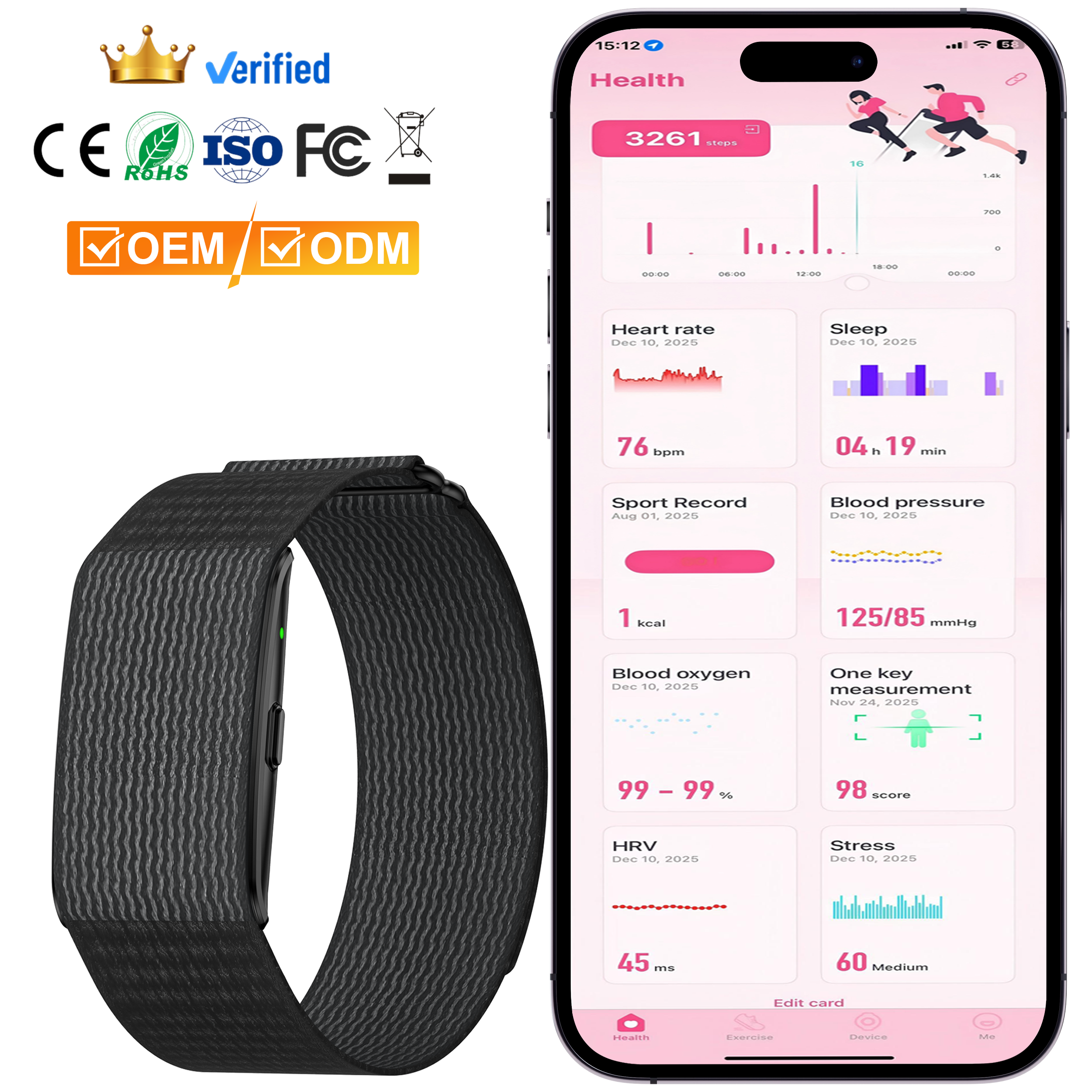 H59Pro Nordic NRF54L15 Smart Band