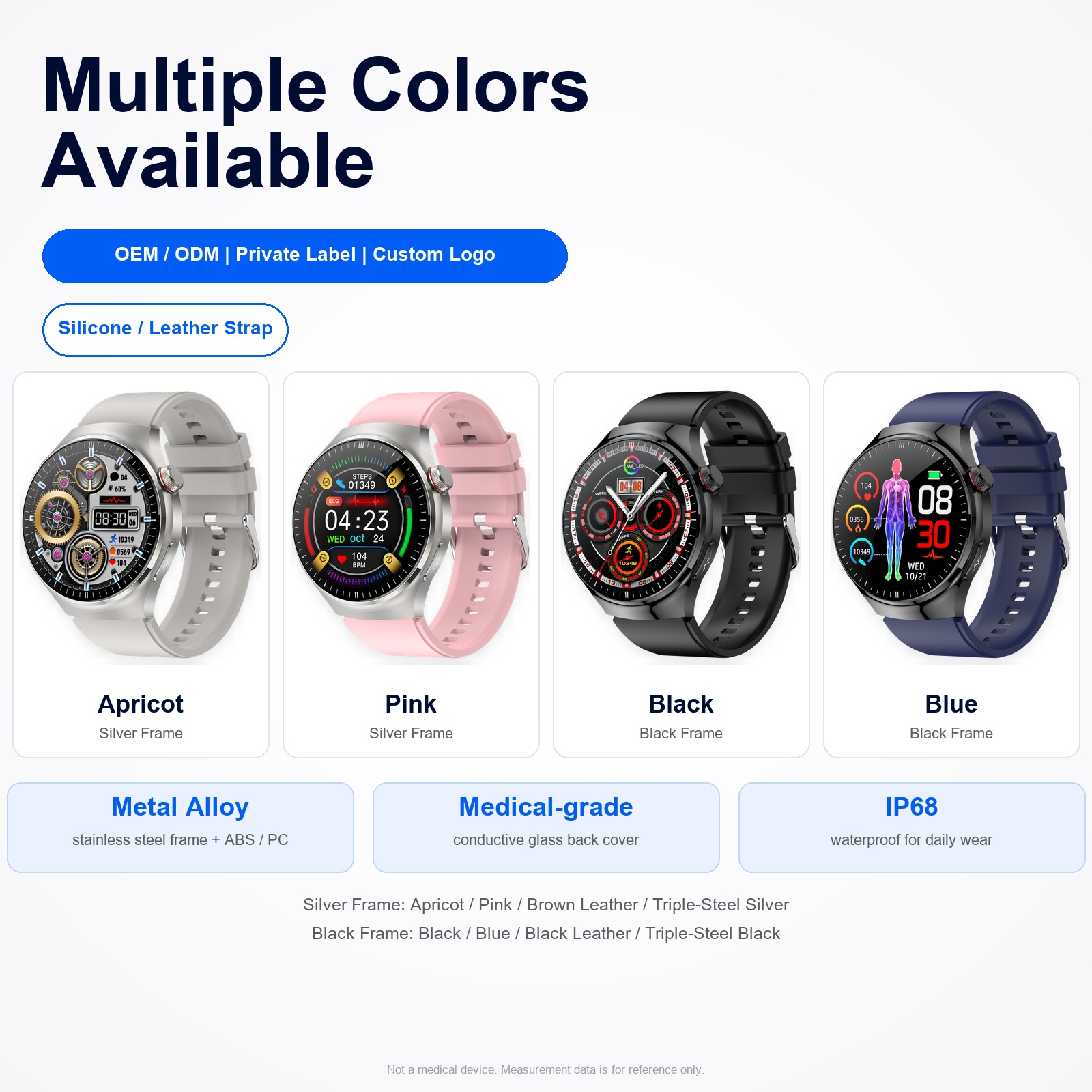 TK26P 1.43 Inch AMOLED Smart Watch ECG HRV Blood Oxygen Heart Rate Sleep Monitor IP68 BT Call Fitness Tracker AI Voice Assistant