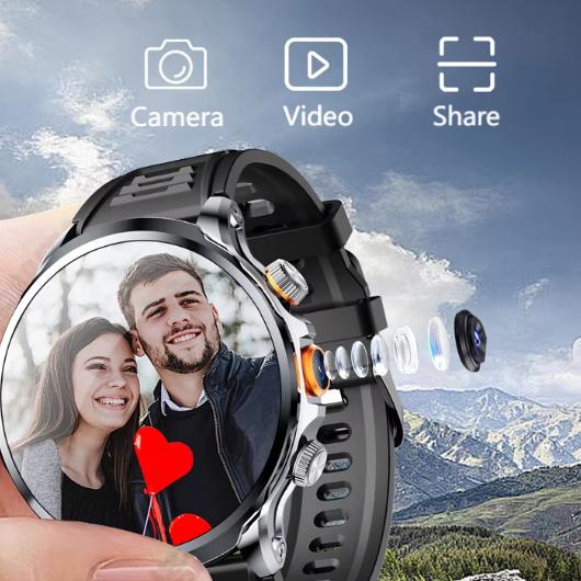 H18 Men Smart Watch 4G Wifi GPS Touch Waterproof Android Montre Connecte Smart Bracelets Ultra Smart Watch With Sim Card Camera