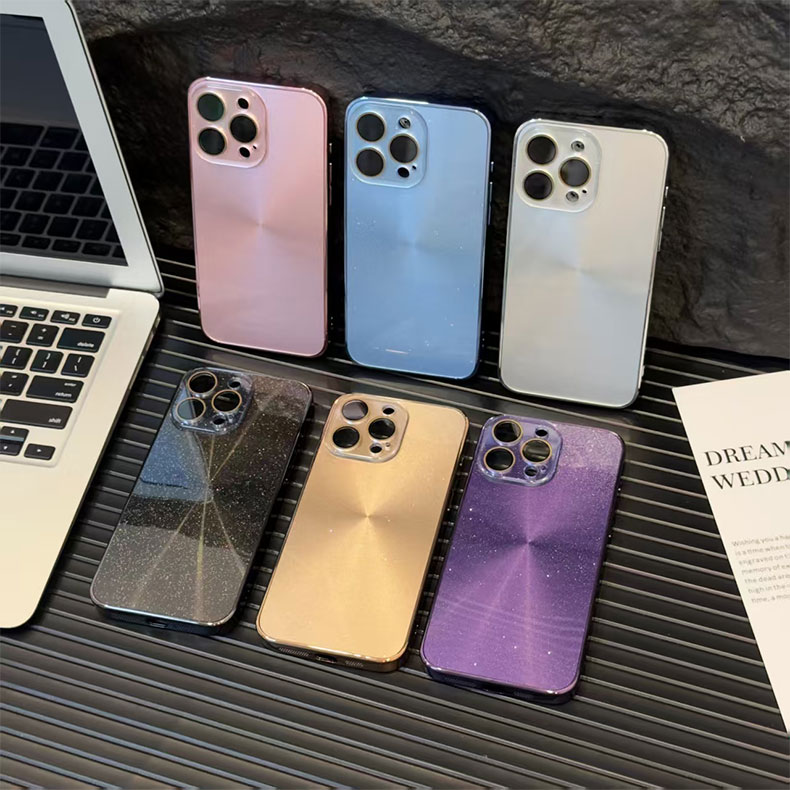 Magnetic Glitter Mobile Case with Lens Protection